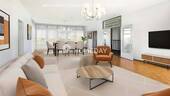 Wohnzimmer 1-Musterfoto (virtuelle Inszenierung)13 - Exklusive 3-Zimmer-Wohnung mit großzügiger Loggia, gehobener Ausstattung und zwei Einzelgaragen