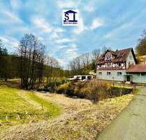 Idyllische Lage mit Wohnadresse ! Platz für 2 - 3 Familien - großes Grundstück - 3 Garagen zum TOP Preis ! - Trusetal / Laudenbach Brotterode