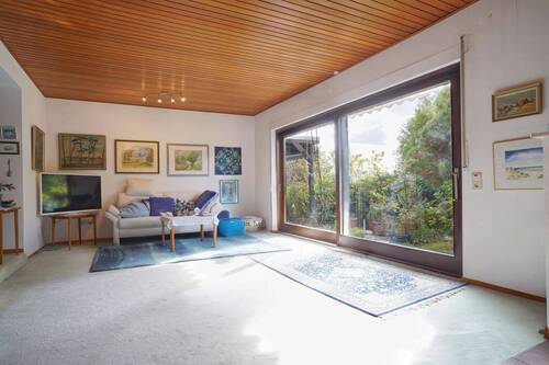 EG Wohnzimmer Ansicht 2 - Doppelhaushälfte mit 207,90 m&sup2; in Leimen zum Kaufen