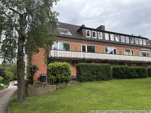 Rückansicht - 2-Zimmer-ETW mit Balkon in ruhiger Wohnlage!