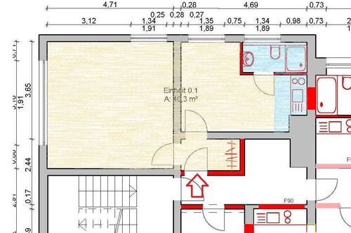 47 HP li App. 1 GR.jpg - Büro mit 41,00 m&sup2; in Hildesheim zur Miete