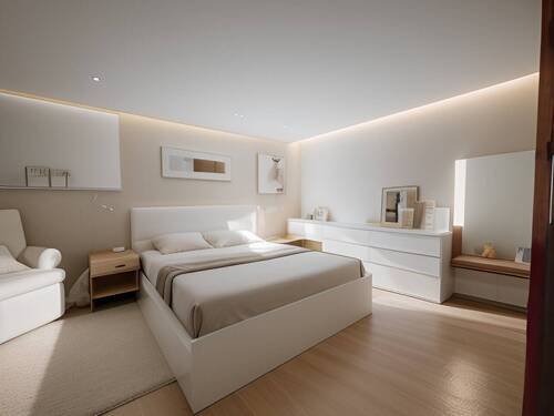 Schlafzimmer - Homestaging - 4 Zimmer Etagenwohnung zum Kaufen in Bretten