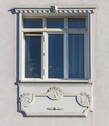 Wärmedämm-Fassade mit Stuck - 
