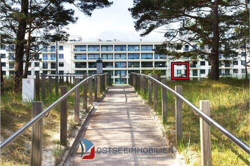 Blick v. Strand z. Objekt - 