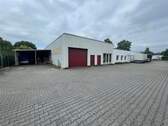 Gewerbeteil: Werkstatt und Lagerhalle - Mehrfamilienhaus, Wohnhaus mit 227,00 m&sup2; in Nordhorn zum Kaufen