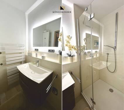 Modernes Duschbad in der Wohnung - 