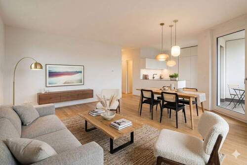 Wohn- und Essbereich (KI) - 3 Zimmer Etagenwohnung zum Kaufen in Potsdam