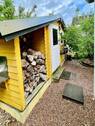 Gartenhaus mit Holzlager - 