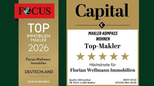 Top Makler 2026 - ausgezeichnet von Focus und Capital - 