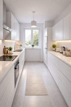 Küche mit Einrichtungsbeispiel - 4 Zimmer Etagenwohnung zum Kaufen in Landshut