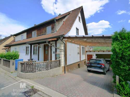 Südwestansicht - Doppelhaushälfte mit 103,20 m² in Berching zum Kaufen