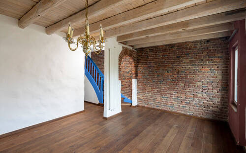 Wohzimmer mit Kaminanschluss EG - 7 Zimmer Mehrfamilienhaus, Wohnhaus zum Kaufen in Meerbusch / Büderich