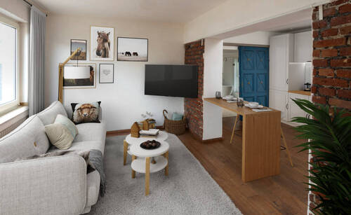 Visualisierung_Anbau mit separten Zugang - 7 Zimmer Mehrfamilienhaus, Wohnhaus in Meerbusch / Büderich
