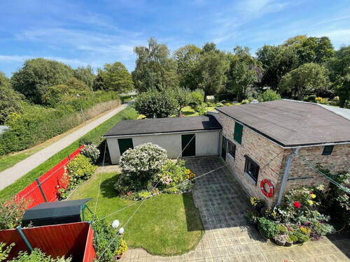 Blick aus dem Obergeschoss - 3 Zimmer Doppelhaushälfte in Rostock