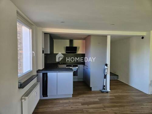 Blick zur Küche - Etagenwohnung mit 65,50 m&sup2; in Wolfenbüttel zum Kaufen