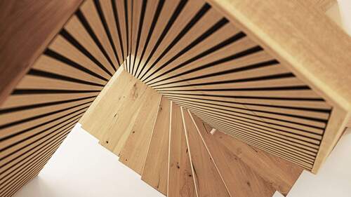 neuwertige massiv-Holztreppe - 