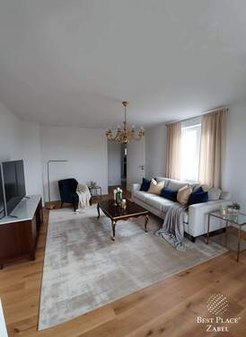 Wohnzimmer Visualisierung - Sonnige 3-Zimmer-Wohnung im Münchner Westen