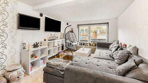 EG Wohnzimmer 1 1 - Doppelhaushälfte mit 78,40 m² in Büdelsdorf zum Kaufen