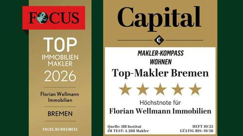 Top Immobilienmakler Bremen 2026 - Auszeichnungen von Focus und Capital - 