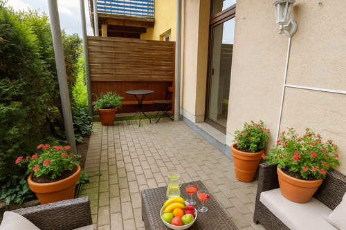 Terrasse - ! TOP 3-Zi.-Whg. mit Terrasse (ebenerdig) + Bad mit Wanne !