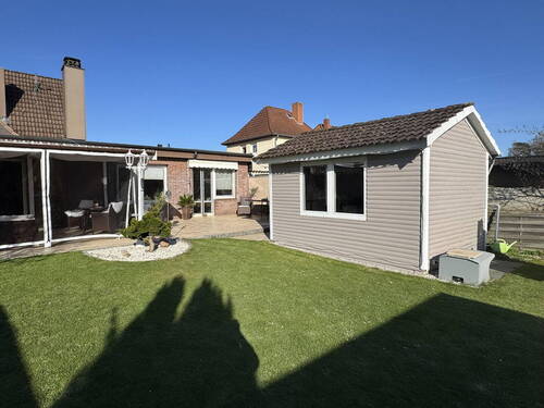 Garten - Doppelhaushälfte mit 123,20 m&sup2; in Lübeck-Kücknitz zum Kaufen