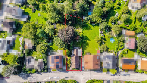 Drohnenansicht - 4 Zimmer Einfamilienhaus in München