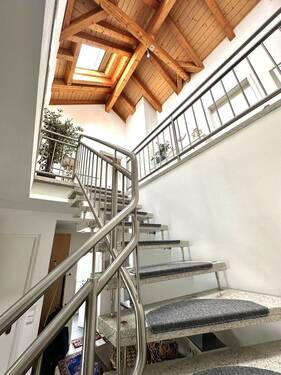 Edelstahltreppe zum DG - 