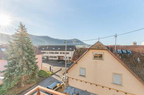 Aussicht vom Balkon - Etagenwohnung mit 41,90 m&sup2; in Beuren zum Kaufen