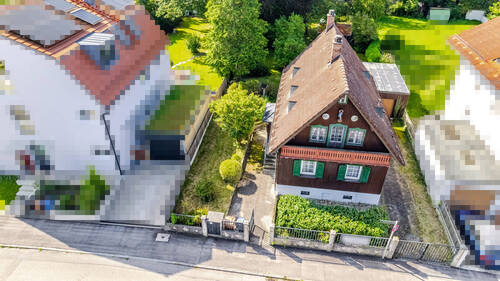 Drohnenansicht - Grundstück in München