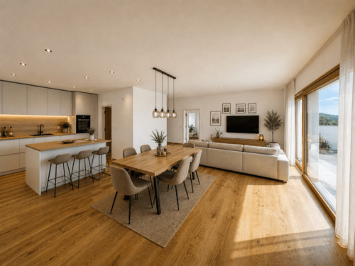 WOHN-/ESS-/KÜCHENBEREICH (KI) - 3 Zimmer Etagenwohnung in Schongau