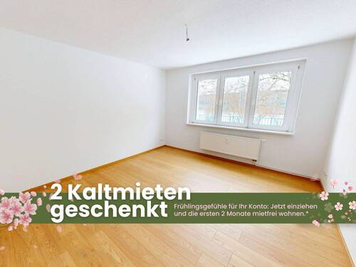Bild 1 - Platz und Helligkeit: Große 3-Zimmer-Wohnung mit Wannenbad
