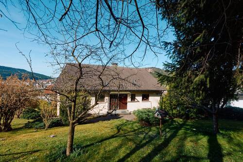 Objektansicht mit Garten - Einfamilienhaus mit 176,80 m&sup2; in Wehingen zum Kaufen