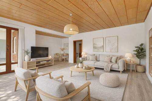 HOESTAGING Wohn- und Esszimmer (KI generiert) - 