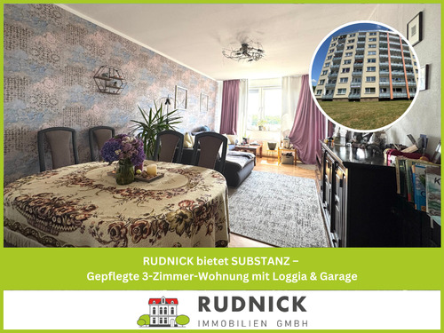 Titelbild_LB-11479 - RUDNICK bietet SUBSTANZ - Gepflegte 3-Zimmer-Wohnung mit Loggia & Garage