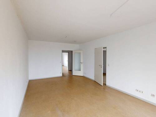 Ansicht II: Wohn- und Esszimmer - 3 Zimmer Etagenwohnung zur Miete in Neuruppin