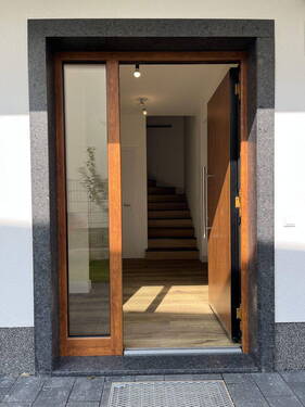 Gartenseite West mit Terrasse - 6 Zimmer Einfamilienhaus zur Miete in Berlin