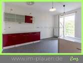 Küche mit EBK - Plauen-Haselbrunn: 2-Zimmer-DG-Wohnung mit Balkon & EBK - ab sofort