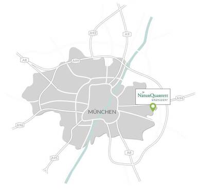 Münchenkarte - Etagenwohnung mit 96,40 m&sup2; in Haar zum Kaufen