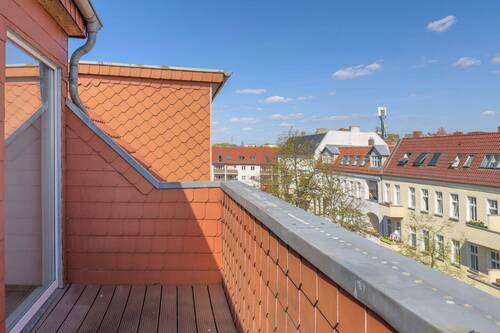 Terrasse - Etagenwohnung mit 75,00 m&sup2; in Berlin-Lichtenberg zum Kaufen
