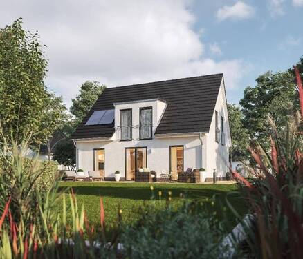 Flair 134 - Gartenansicht - Bleibende Werte schaffen - Großzügiges Familienhaus mit besonderem Reiz in Waltersleben