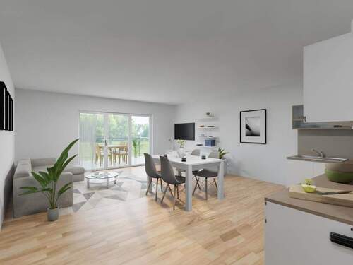 Wohnbereich - Etagenwohnung mit 71,90 m&sup2; in Villingen-Schwenningen zum Kaufen