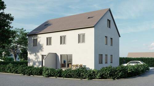 Außenansicht - Neubau DHH in schöner Lage in Karlskron