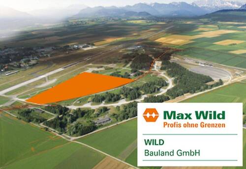 Lufbild - Industrie-Gewerbegrundstücke 'Triebwerk' - direkt am Allgäu-Airport bei Memmingen