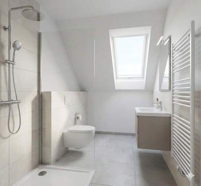 Badezimmer - 2 Zimmer Etagenwohnung zum Kaufen in Dortmund