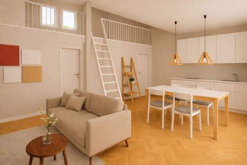 Küche/ Essen/ Wohnen - Etagenwohnung mit 57,50 m&sup2; in Dortmund zum Kaufen