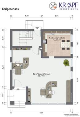 Erdgeschoss - Büro - 