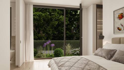 gemütliches Schlafzimmer. Mit Ankleide. - 4 Zimmer Etagenwohnung zum Kaufen in München