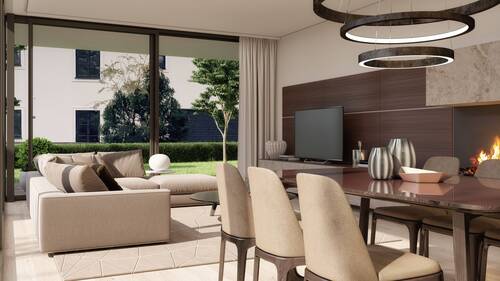 Wohnen. Große Schiebelemente. - 4 Zimmer Etagenwohnung in München