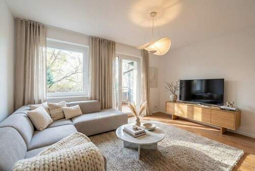 Innenvisualisierung Wohnzimmer - 2 Zimmer Etagenwohnung in Berlin