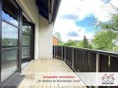 Balkonansicht - Fairer Preis! Renovierungsbedürftige 2-Zimmer-Wohnung mit Balkon in Rückersdorf
